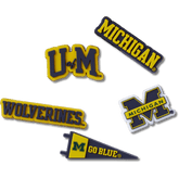 Crocs - University of Michigan 5 Pack Jibbitz™ charms