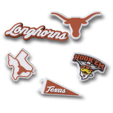 Crocs - University of Texas 5 Pack Jibbitz™ charms