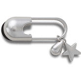 Crocs - Silver Meta Safety Pin Jibbitz™ charms