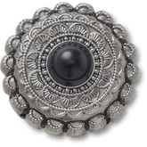 Crocs - Silver and Black Emblem Jibbitz™ charms