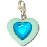 Crocs - Blue Heart Sim Gem Charm Jibbitz Shoe Charm