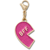 Crocs - Pink Glitter BFF Charm Left Jibbitz Shoe Charm