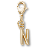 Crocs - Gold Letter N Charm Jibbitz™ charms
