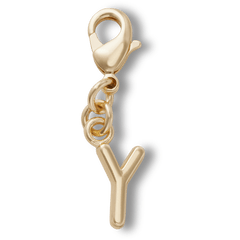 Crocs - Gold Letter Y Charm Jibbitz™ charms