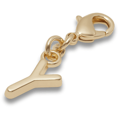 Crocs - Gold Letter Y Charm Jibbitz™ charms