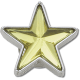 Crocs - Silver and Green SMT Gem Star Jibbitz™ charms