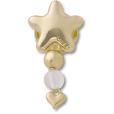 Crocs - Gold Star with Heart Dangle Jibbitz™ charms