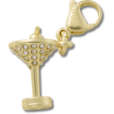 Crocs - Gold Martini Charm Jibbitz charm