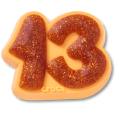 Crocs - Orange Sparkly Number 13 Jibbitz™ charms