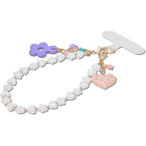 Crocs - Beaded Heart Flower Phone Wristlet