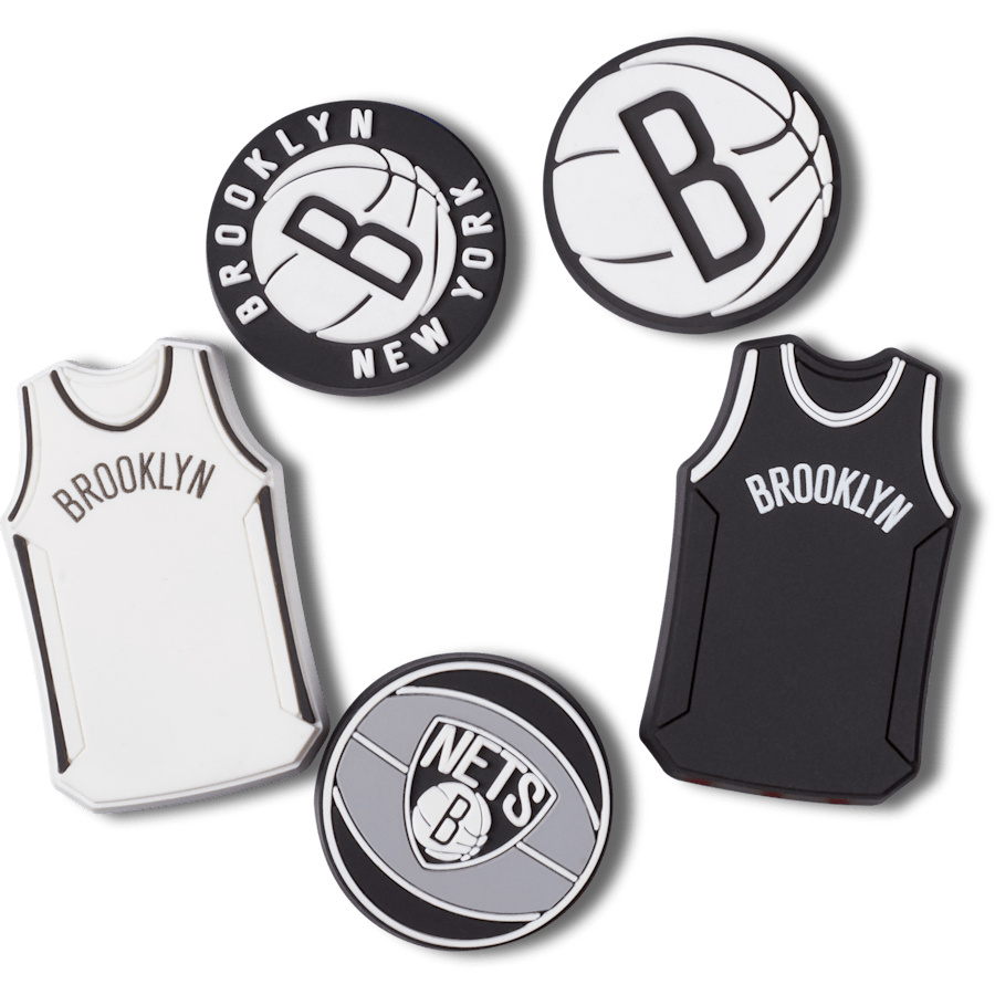 Crocs - NBA Brooklyn Nets 5 Pack Jibbitz™ charms