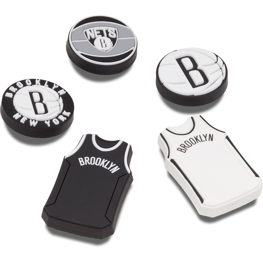 Crocs - NBA Brooklyn Nets 5 Pack Jibbitz™ charms