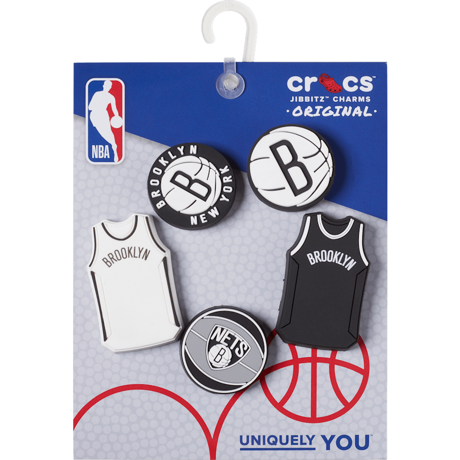 Crocs - NBA Brooklyn Nets 5 Pack Jibbitz™ charms