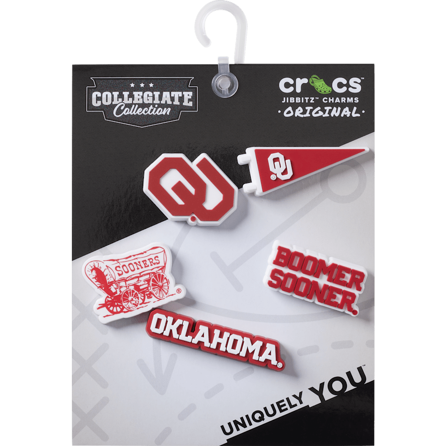 Crocs - Univ of Oklahoma 5 Pack Jibbitz™ charms