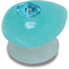 Crocs - Aquamarine March Birthstone Collection Jibbitz™ charms