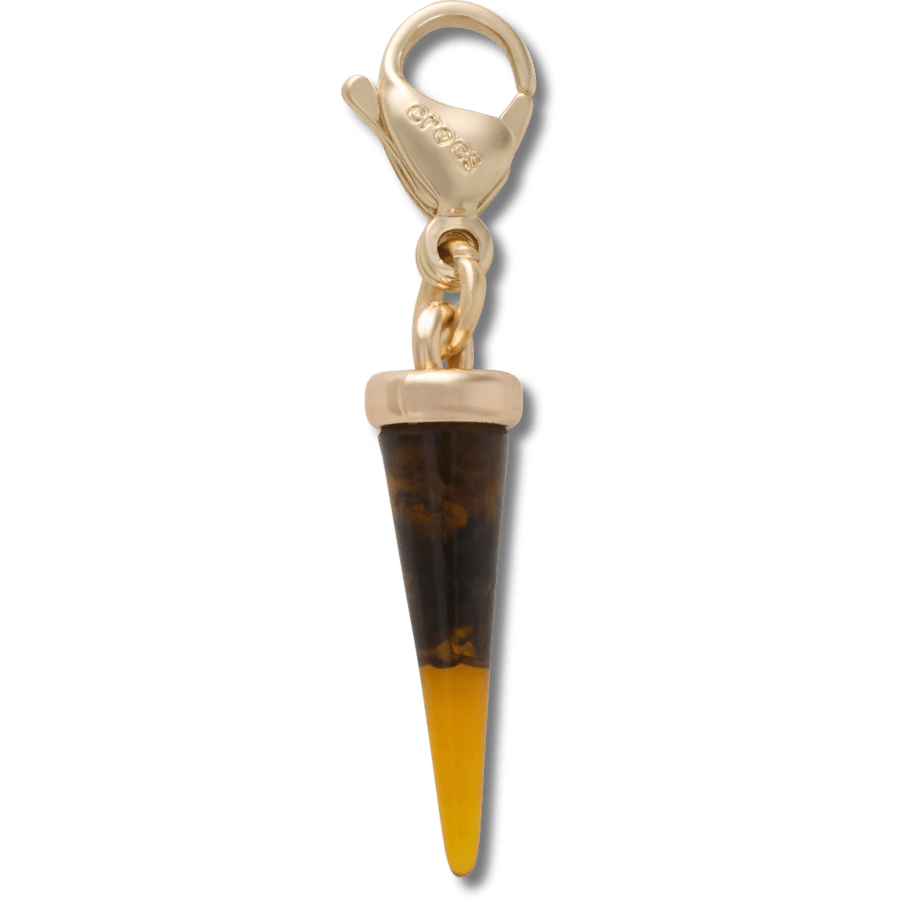 Crocs - Gold Tortoise Spike Charm Jibbitz Shoe Charm