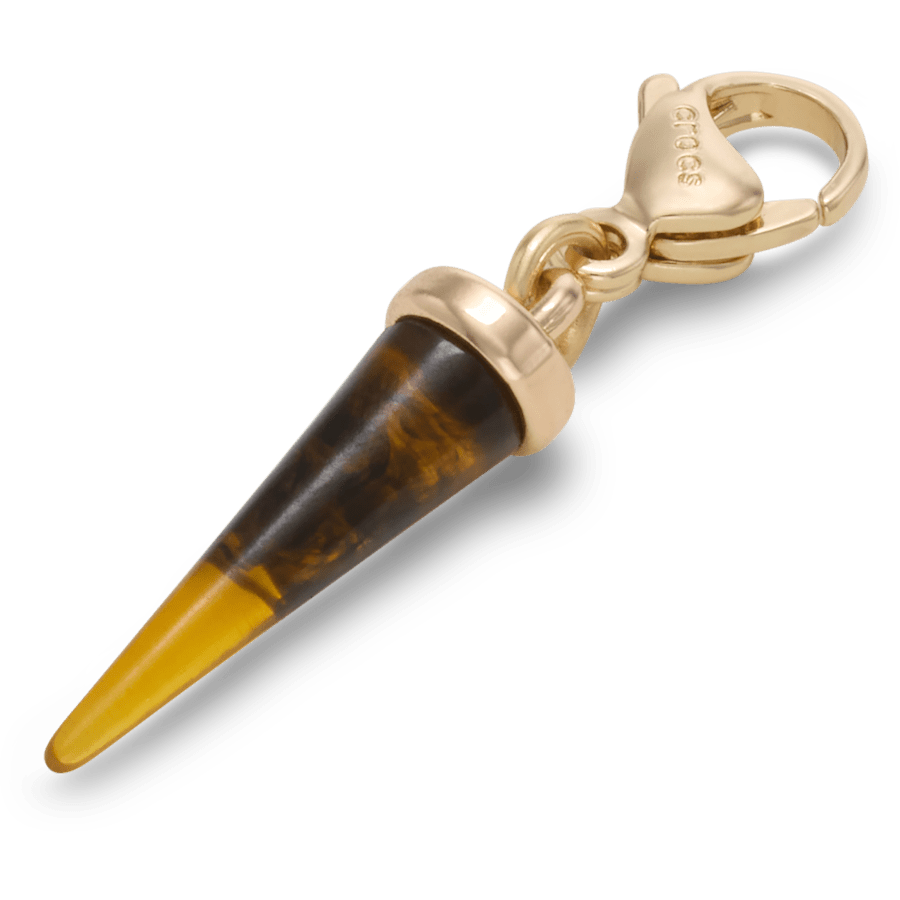 Crocs - Gold Tortoise Spike Charm Jibbitz Shoe Charm