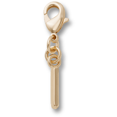 Crocs - Gold Letter I Charm Jibbitz™ charms