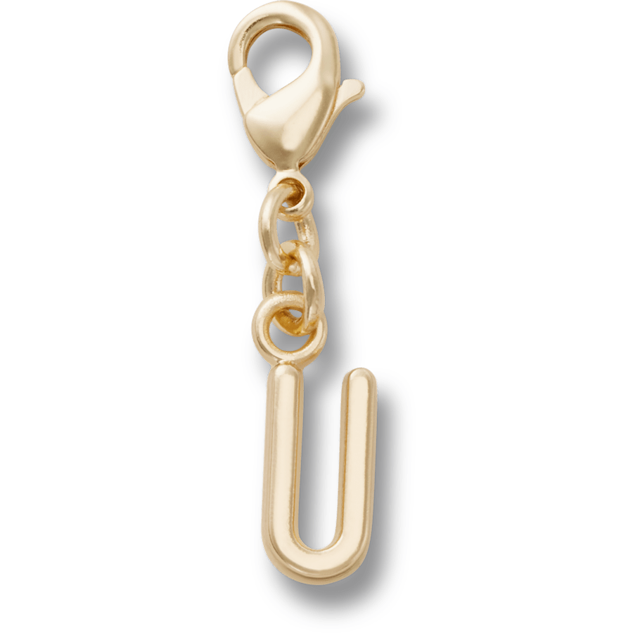 Crocs - Gold Letter U Charm Jibbitz™ charms