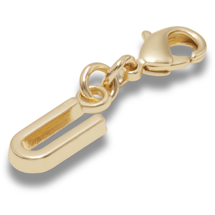Crocs - Gold Letter U Charm Jibbitz™ charms