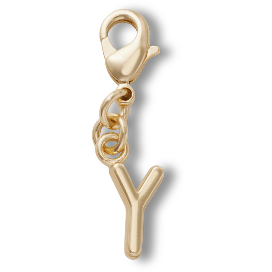 Crocs - Gold Letter Y Charm Jibbitz™ charms