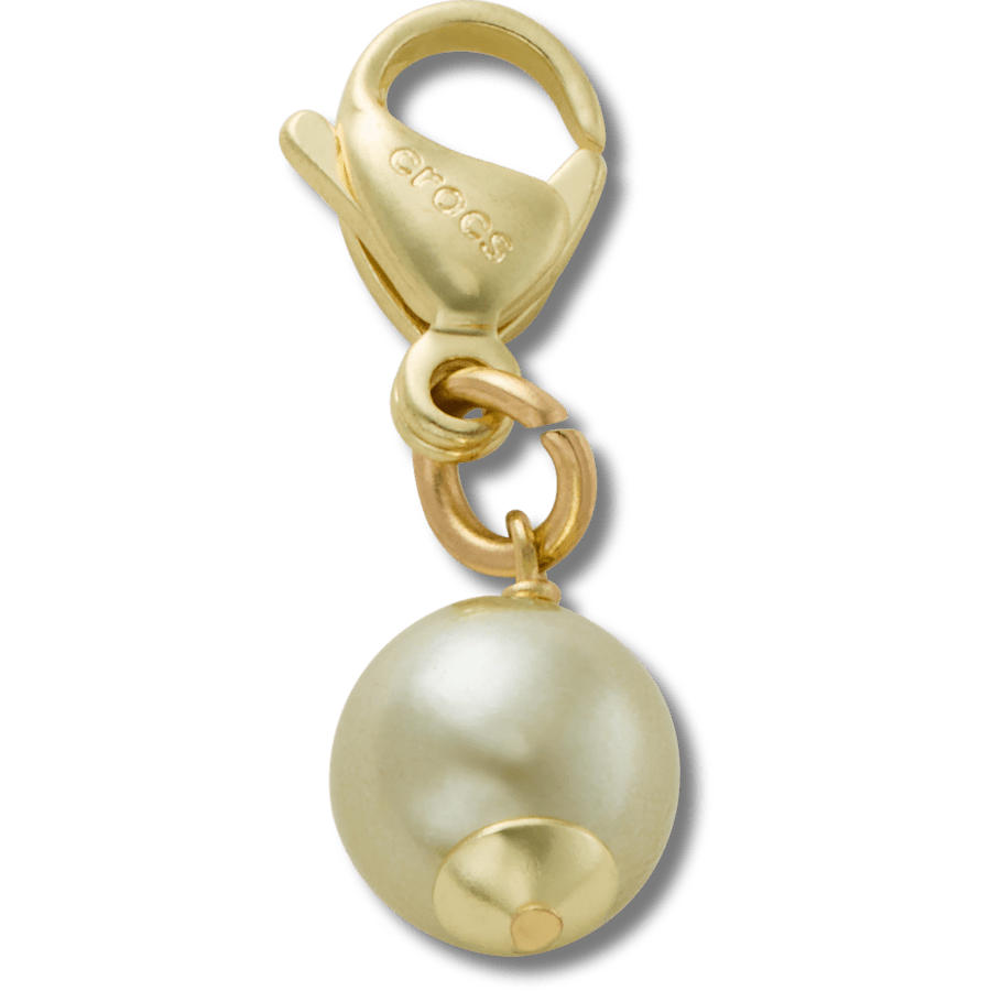 Crocs - Gold and Green SMT Pearl Charm Jibbitz charm