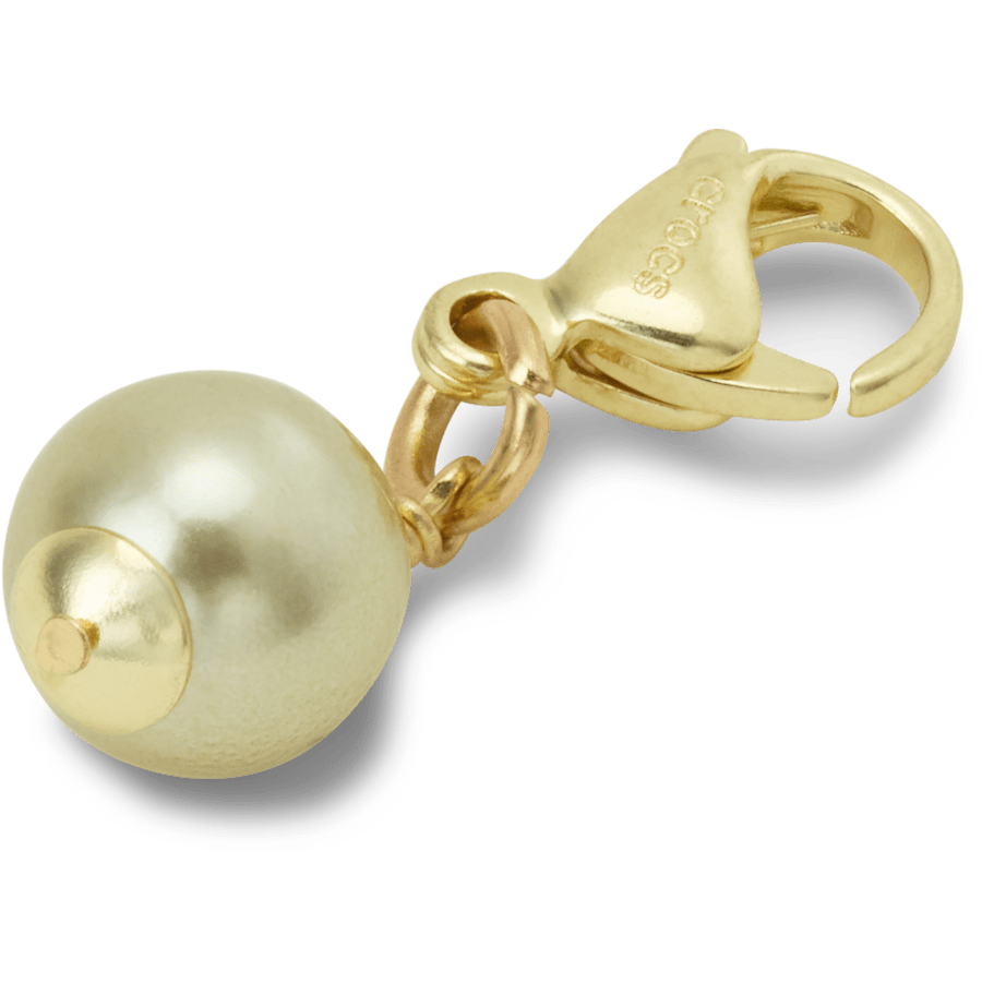Crocs - Gold and Green SMT Pearl Charm Jibbitz charm